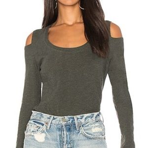 Lanston Cold Shoulder Top - Black